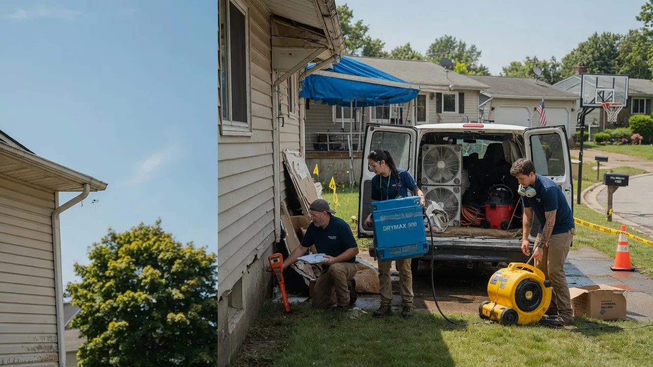 Ceiling Leak Cleanup in Rochester, WI near me